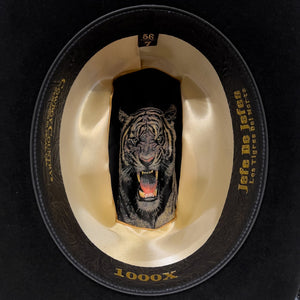 Los Tigres Del Norte 1000X El Jefe Fur Felt Hat, Black