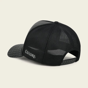 Cuadra Unisex Stingray Leather Patch Cap, Black