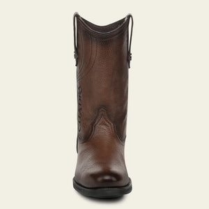 Cuadra Men's Deer Leather Round Toe Boot, Honey