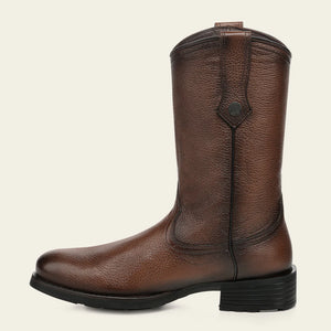 Cuadra Men's Deer Leather Round Toe Boot, Honey