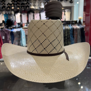Cuernos Chuecos 100X Vakera Diamante Two-Tone Straw Cowboy Hat