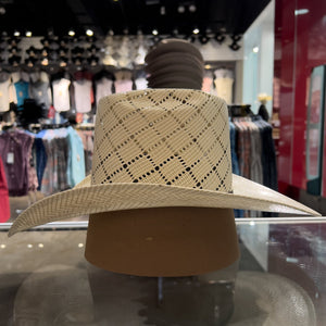 Cuernos Chuecos 100X Vakera Diamante Two-Tone Straw Cowboy Hat