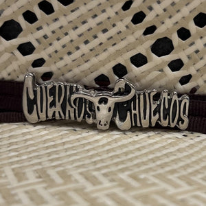 Cuernos Chuecos 100X Vakera Diamante Two-Tone Straw Cowboy Hat