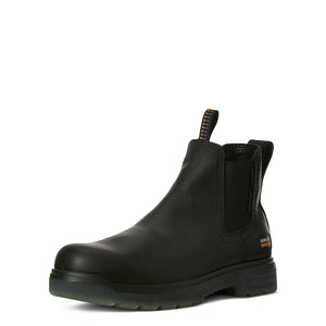 Ariat Men's Turbo Chelsea Waterproof Carbon Toe Work Boot, Black
