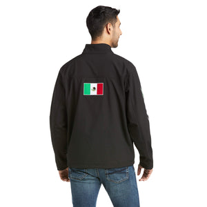 Ariat Men's New Team Softshell MEXICO Jacket, Black