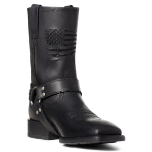 Ariat Men's Harness Patriot Ultra Western Boot, Black Ink