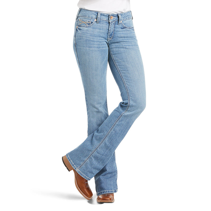 Ariat Women's R.E.A.L. Vivian Mid Rise Bootcut Denim Jeans, Detroit