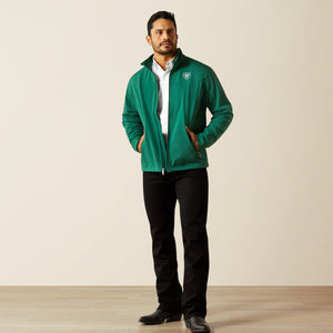 Ariat Men's New Team Softshell MEXICO Water Resistant Jacket, Verde
