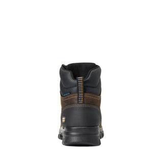 Ariat Men's Treadfast 6"" Waterproof Work Boot, Dark Brown