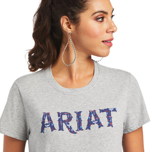 Ariat Women's REAL Tribal Lore Relaxed Tee, Heather Grey