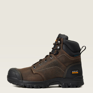 Ariat Women's Treadfast 6" Waterproof Work Boot, Dark Brown