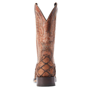 Ariat Men's Deep Water Pirarucu Cowboy Boot, Aged Tan