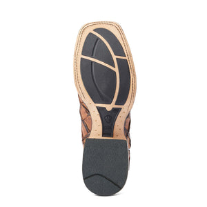 Ariat Men's Deep Water Pirarucu Cowboy Boot, Aged Tan