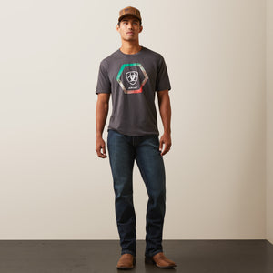 Ariat Men's Recon Trim T-Shirt, Charcoal Heather