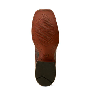 Ariat Men's Gunslinger Caiman Belly Wide Square Toe Cowboy Boot, Dark Amber