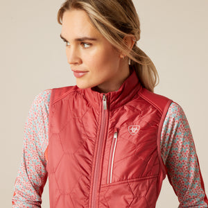 Ariat Women's Fusion Insulated Vest, Slate Rose