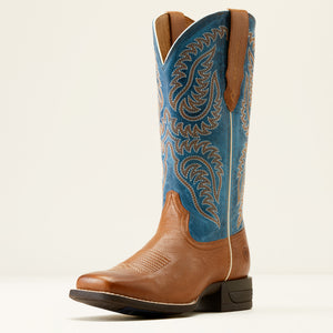 Ariat Women's Cattle Caite Stretchfit Western Boot, Roasted Peanut