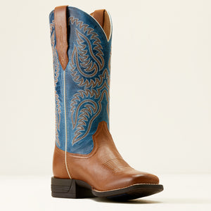 Ariat Women's Cattle Caite Stretchfit Western Boot, Roasted Peanut