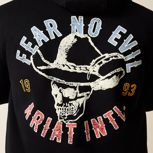 Ariat Men's Ariat Stitched Skull Hoodie, Black
