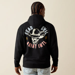 Ariat Men's Ariat Stitched Skull Hoodie, Black