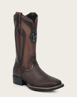 Cuadra Men's Bovine Leather Square Toe Boot, Honey