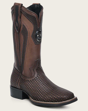 Cuadra Men's Bovine Leather Square Toe Boot, Honey