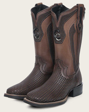Cuadra Men's Bovine Leather Square Toe Boot, Honey
