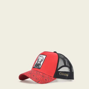 Cuadra Men's Bull Patch Cap, Red