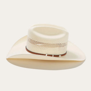 Stetson Men's 100X Griffin Straw Hat, Natural