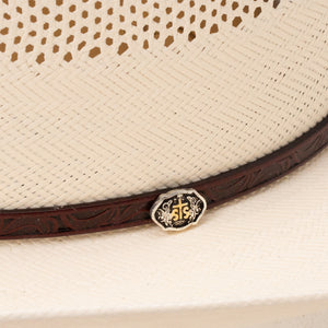 Resistol Men's 20X Cross Tie Straw Hat, Natural