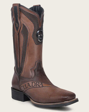 Cuadra Men's Bovine Leather Square Toe Boot, Honey