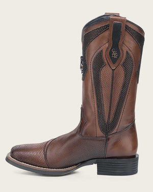 Cuadra Men's Bovine Leather Square Toe Boot, Honey