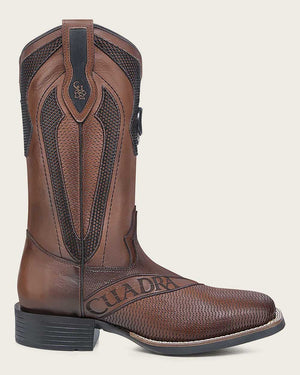 Cuadra Men's Bovine Leather Square Toe Boot, Honey