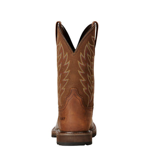 Ariat Men's Groundbreaker Wide Square Toe Work Boot, Brown