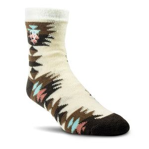Ariat Unisex Cozy Aloe House Crew Socks, Desert Sand