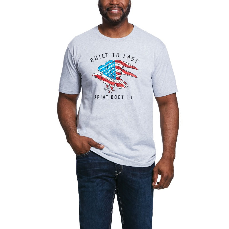 Ariat Men's Eagle Freedom T-Shirt, Athletic Heather