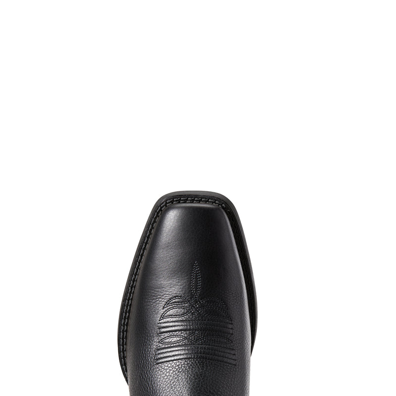 Ariat Men's Sport Herdsman Western Boot, Black Deertan