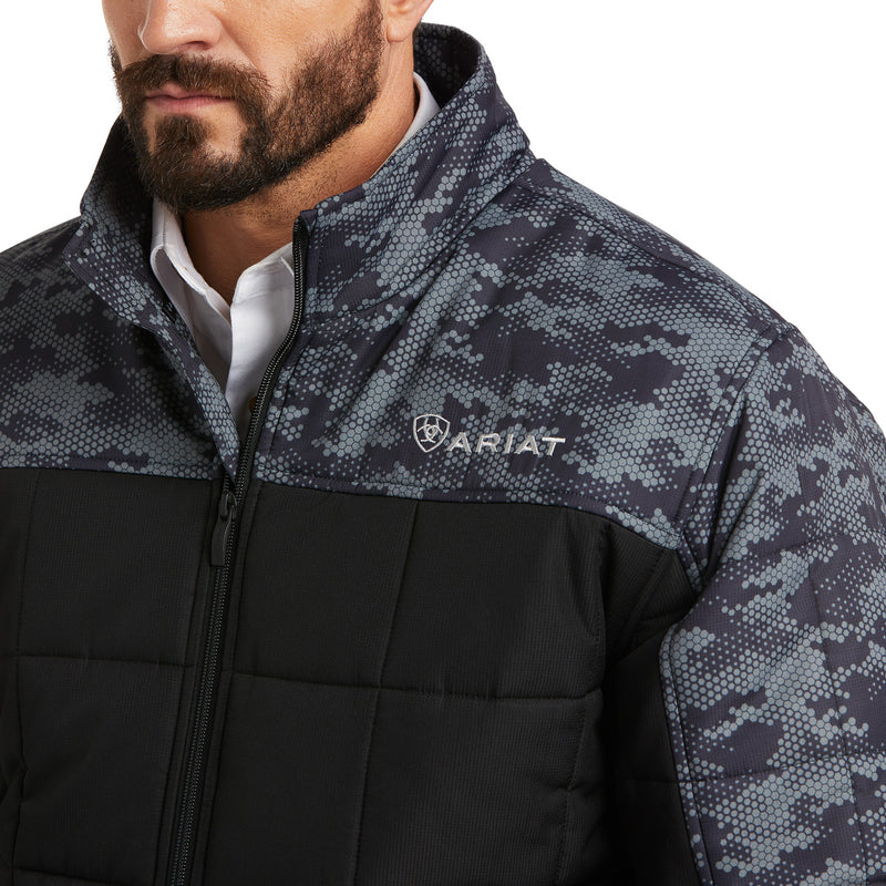 SKU # 10037059 Men's Ariat Colorblock Crius Insulated Jacket Black/Digi Camo, Black