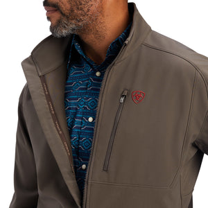Ariat Men's Logo 2.0 Softshell Jacket Banyan Bark, Brown