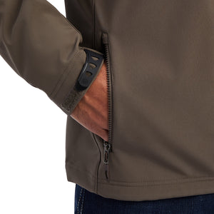 Ariat Men's Logo 2.0 Softshell Jacket Banyan Bark, Brown