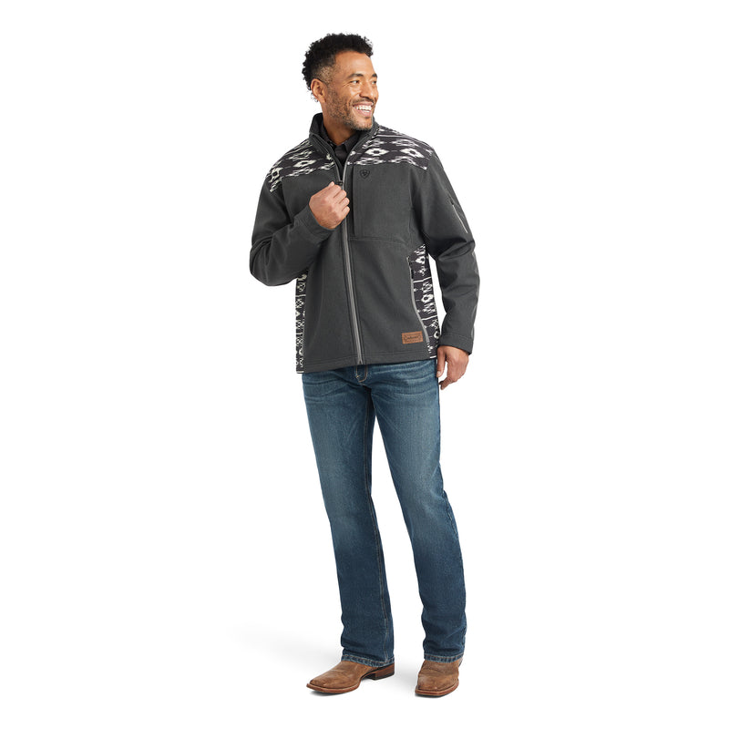 Ariat Men's Chimayo Vernon 2.0 Softshell Jacket, Charcoal