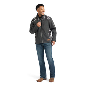 Ariat Men's Chimayo Vernon 2.0 Softshell Jacket, Charcoal