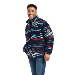 Ariat Men's Fleece Chimayo Jacket, New Mexico Navy