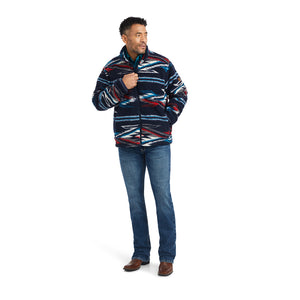 Ariat Men's Fleece Chimayo Jacket, New Mexico Navy