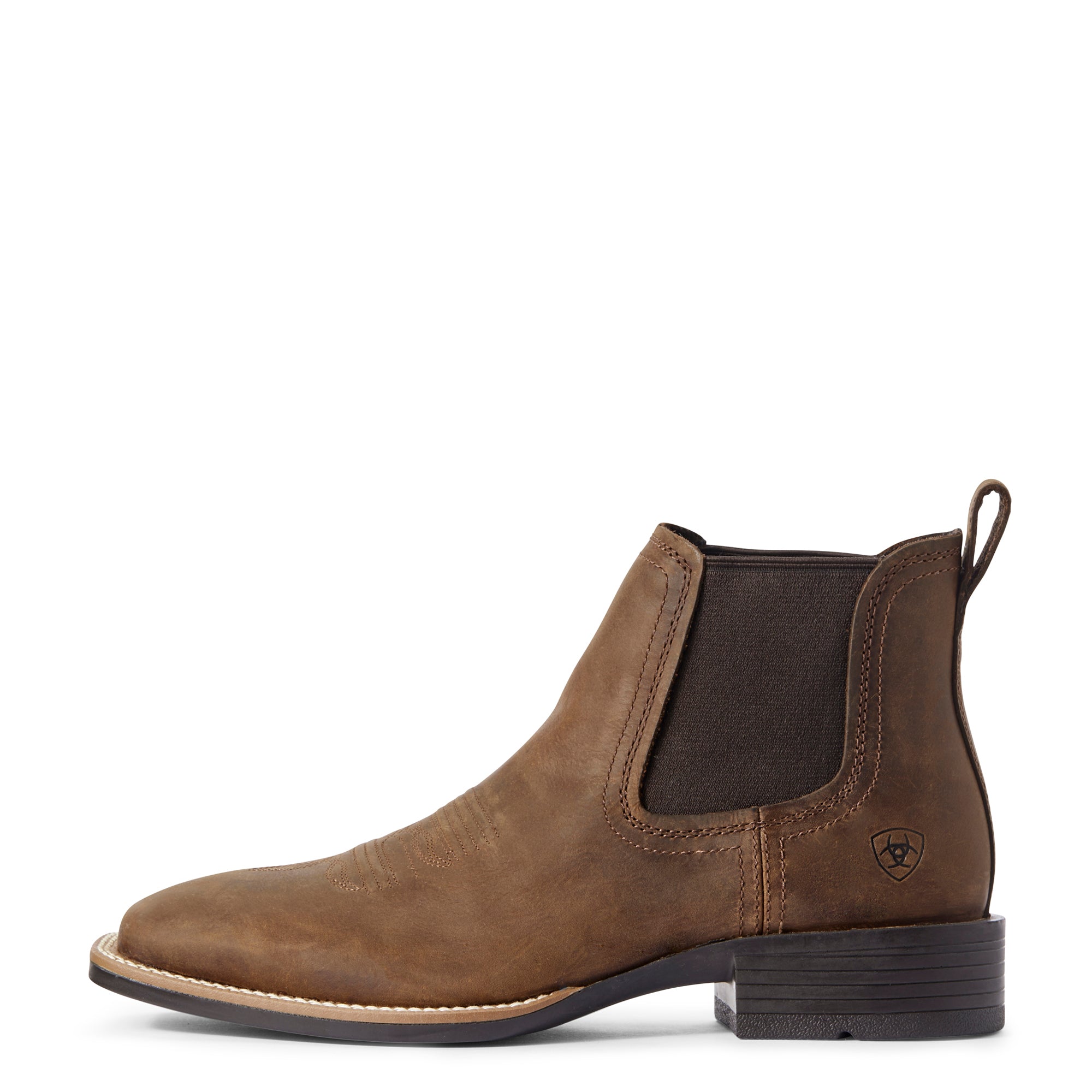 Men's Ariat Booker Ultra Western Boot, Distressed Tan Sku # 10031452